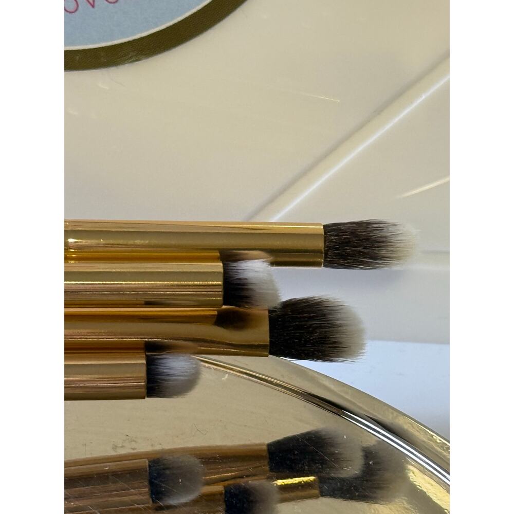 Luxie Premium Handcrafted Brushes - 4 Pieces - Glitter & Gold Collection - NEW - Picture 5 of 5